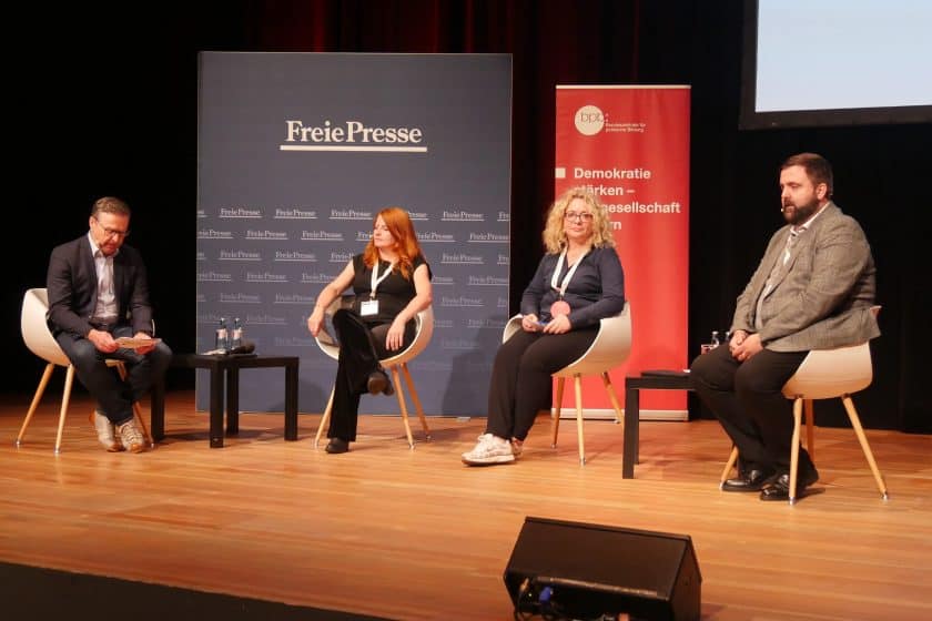 (V.l.n.r.) Torsten Kleditzsch, Ivonne Sielaff, Grit Baldauf, Fabian Klaus