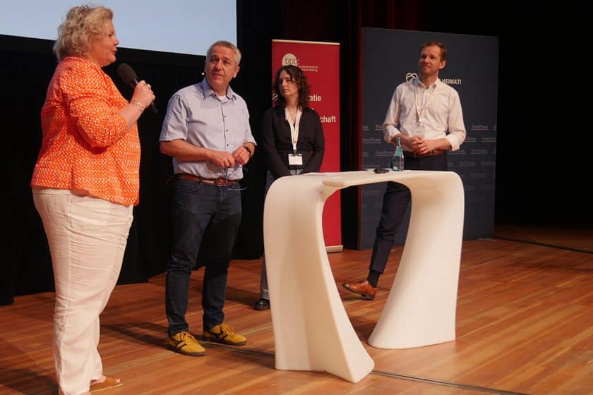 Nina Pater, Uwe Renners, Luisa Thomé und Markus Knall