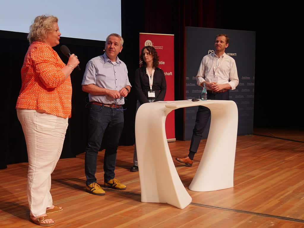 Nina Pater, Uwe Renners, Luisa Thomé und Markus Knall