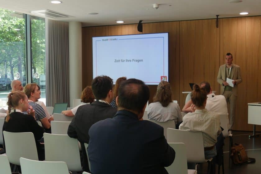 Im Praxisgespräch ging es darum, wie die Demokratie sich beweisen kann.